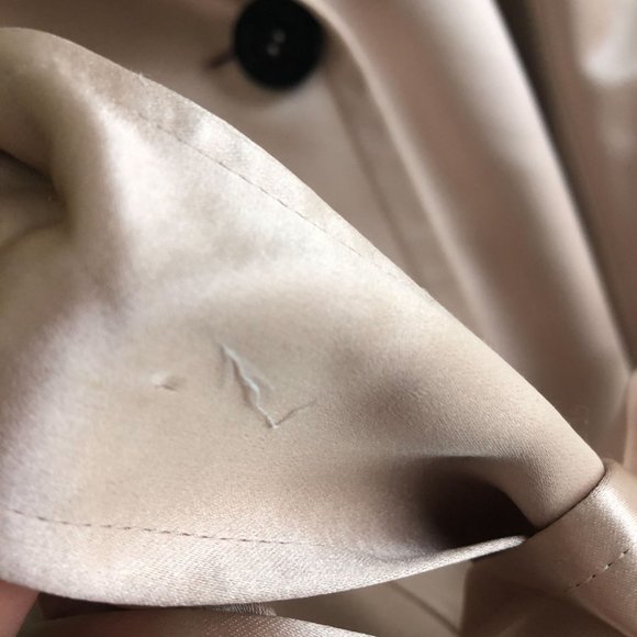 Anne Klein Pink Silk Trenchcoat Size 2X - Picture 5 of 7